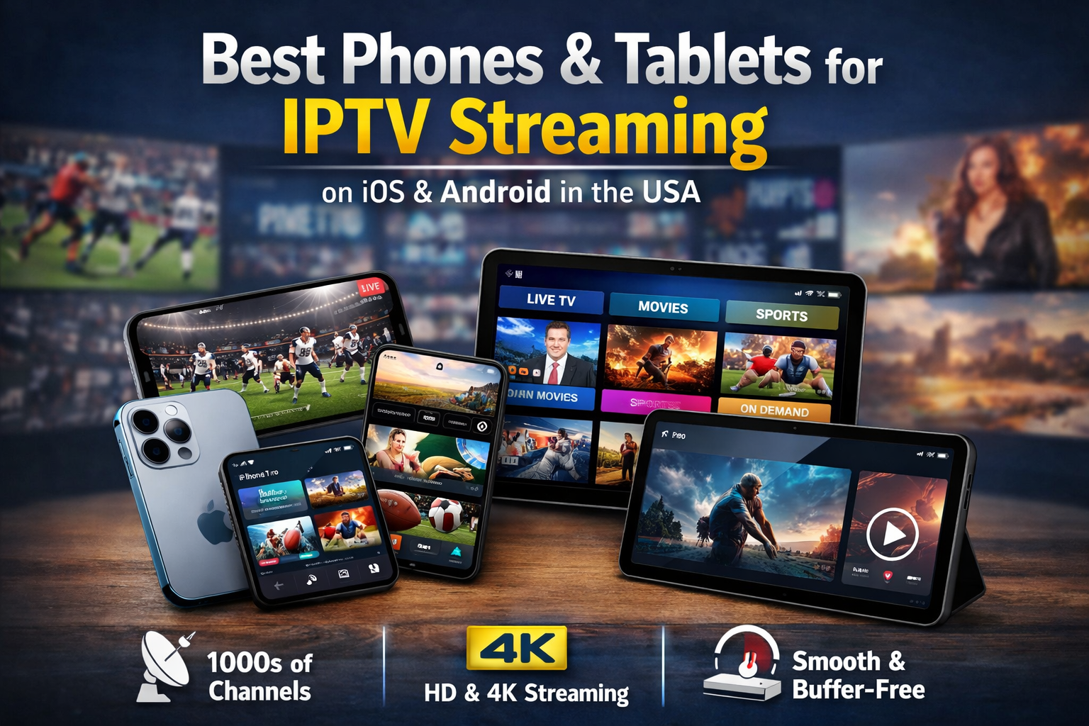 You are currently viewing Best Phones & Tablets for IPTV Streaming on iOS & Android in the USA